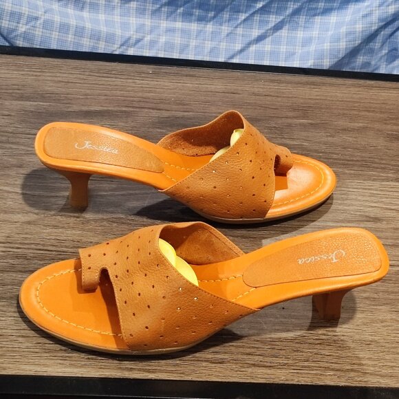 Jessica slipper leather upper brown women's size 10M - Picture 1 of 8